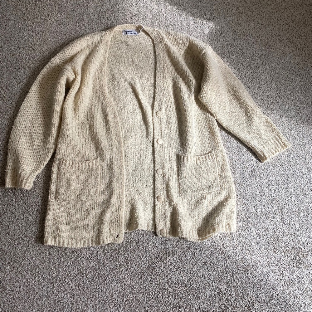 Western Connection Women’s Cream Long Sleeve Cardigan Size M